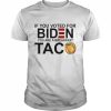 If You voted for bIden You are a breakfast Taco 2022  Classic Men's T-shirt