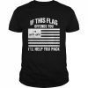 If this flag offends you I’ll help you pack I heart goth girls  Classic Men's T-shirt