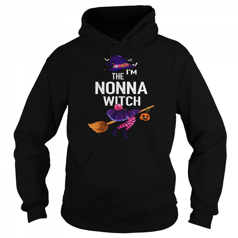 I’m The Nonna Witch Grandma Halloween T-Shirt Unisex Hoodie