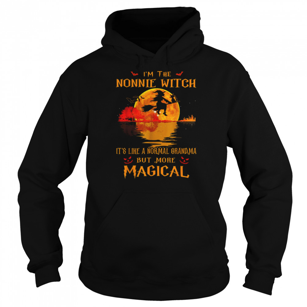 I’m The Nonnie Witch It_s Like A Normal Grandma Halloween T-Shirt Unisex Hoodie