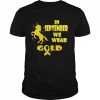 In September We Wear Gold Unicorn Childhood Cancer Awareness T-Shirt Classic Men's T-shirt