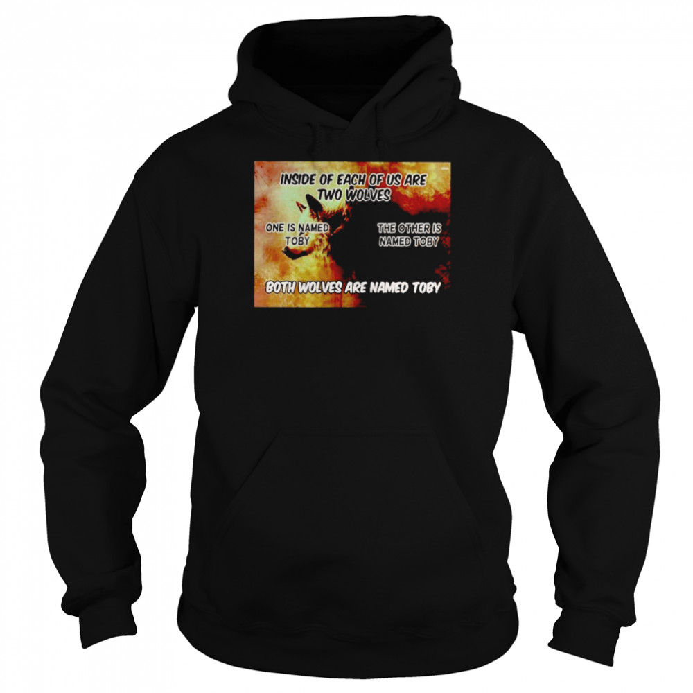 Inside of each of us are two wolves  Unisex Hoodie