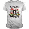 Is This Jolly Enough Cats Merry Christmas Tree Lights  Classic Men's T-shirt