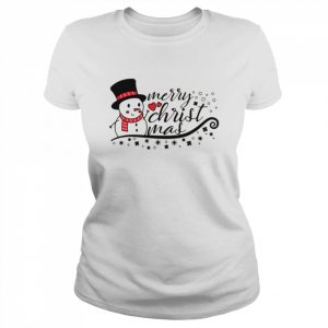 It’s Just Snow Merry Christmas Snowman  Classic Women's T-shirt