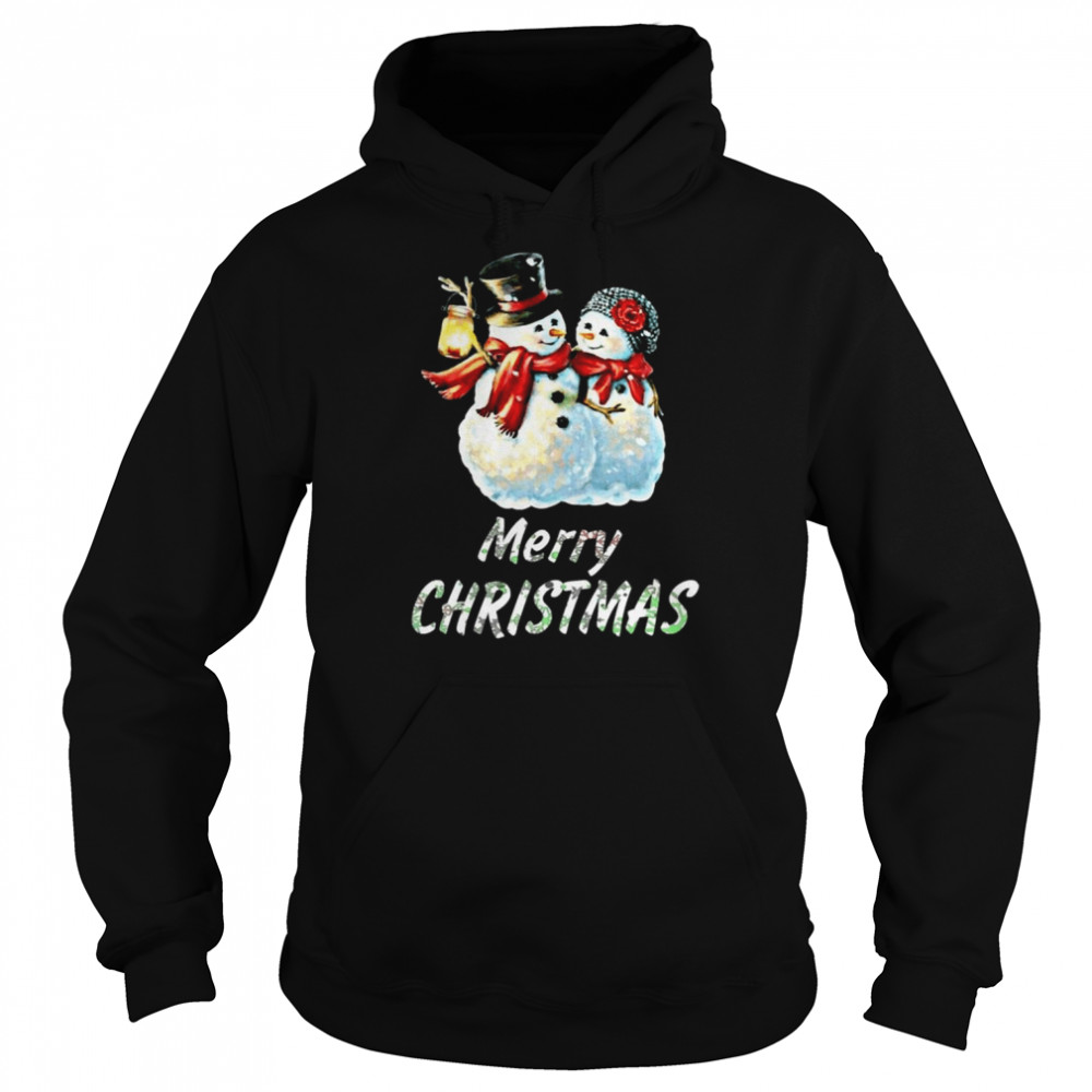 It’s Snow Time Snowman Family Merry Christmas  Unisex Hoodie