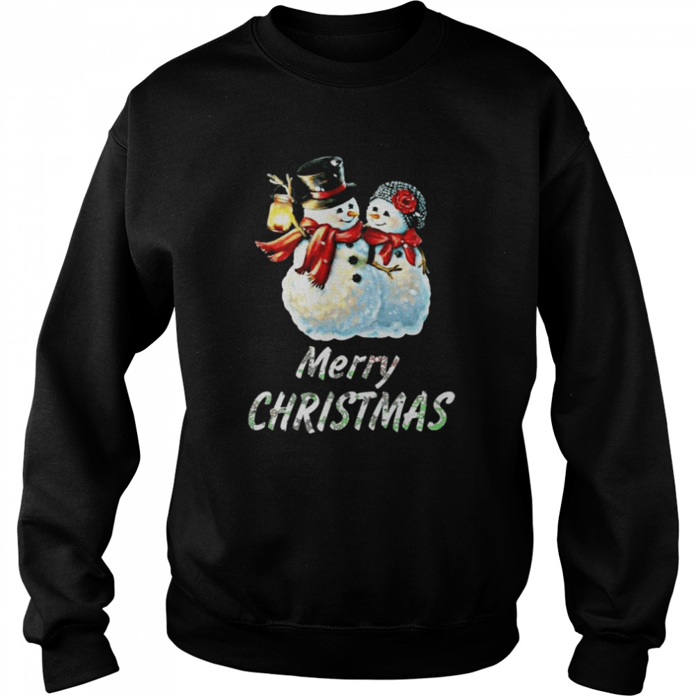 It’s Snow Time Snowman Family Merry Christmas  Unisex Sweatshirt