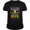 It’s The Most Wonderful Time For A Beer Funny Ugly Christmas  Classic Men's T-shirt