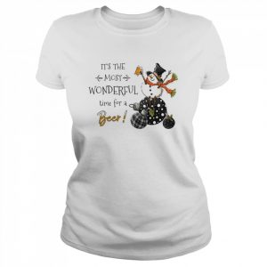 It’s The Most Wonderful Time For A Beer Snowman And Beer Snowman Beer  Classic Women's T-shirt