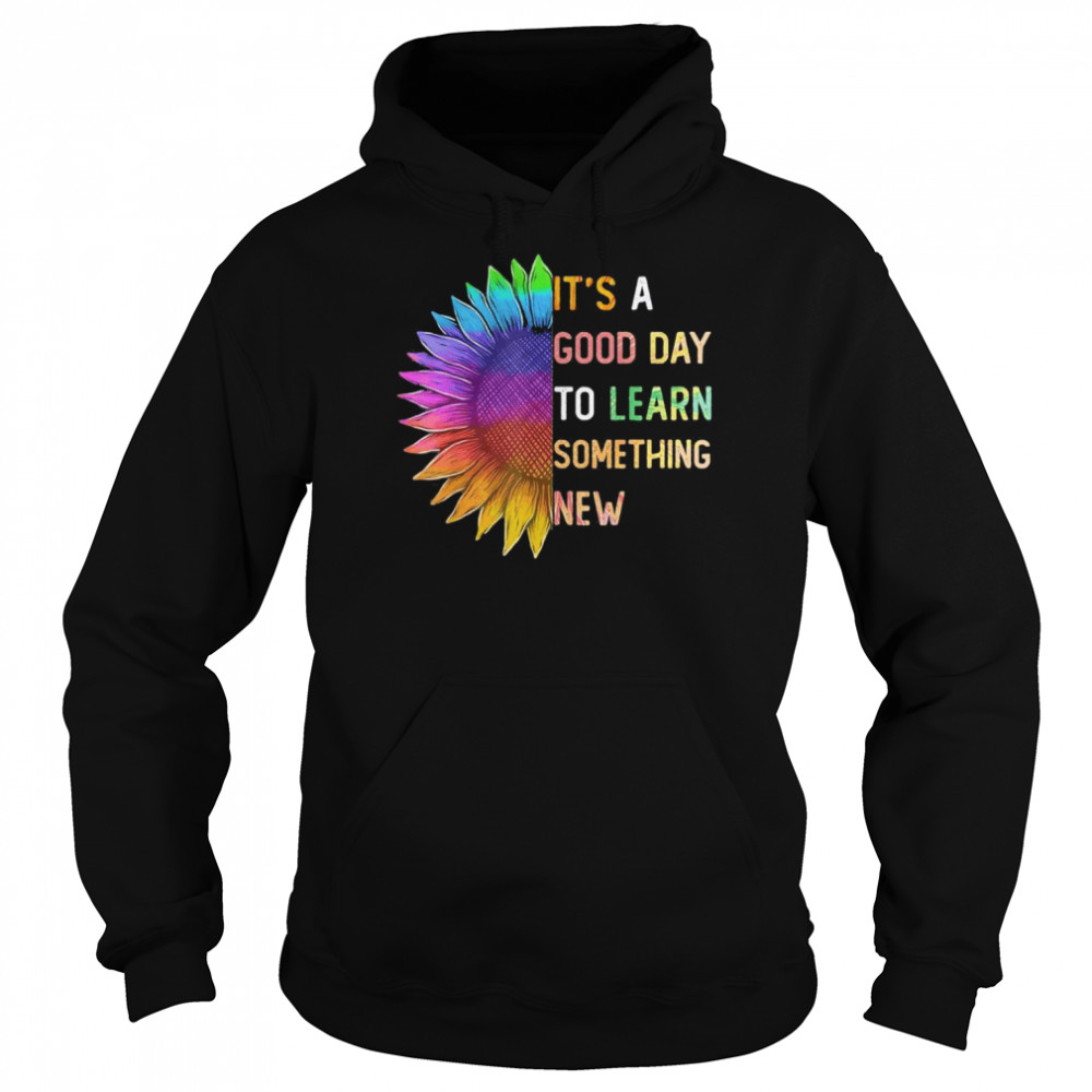 It’s a good day to learn something new Retro groovy teacher T-Shirt Unisex Hoodie