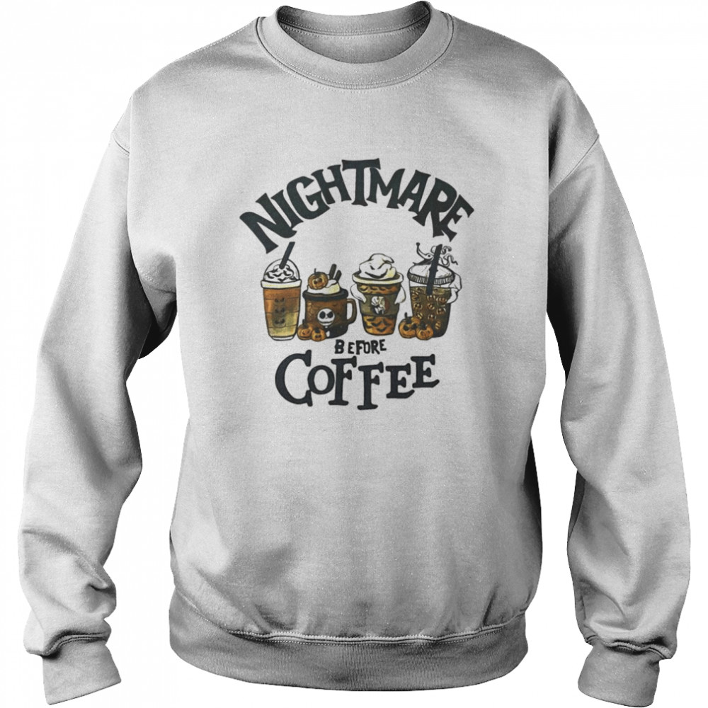 Jack Skellington nightmare before coffee unisex T- Unisex Sweatshirt