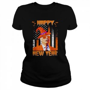 Joe biden confused anti Biden pumpkin happy new year Halloween  Classic Women's T-shirt