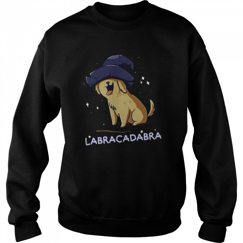 Labracadabra Dog Pun Cute Labrador Retriever Halloween T-Shirt Unisex Sweatshirt