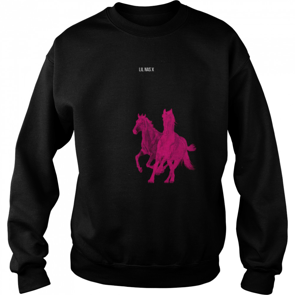 Lil Nas X Tee Pink Horses  Unisex Sweatshirt