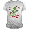 Long Merry Christmas Reindeer Xmas  Classic Men's T-shirt