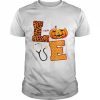 Love Halloween Nurse Health Worker Halloween Pattern  Classic Men's T-shirt