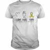 Love Kids Cure Childhood Cancer Awareness Shirt Classic Men's T-shirt