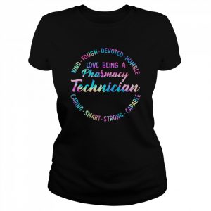 Love being a pharmacy technician purple pharmacytechnician  Classic Women's T-shirt