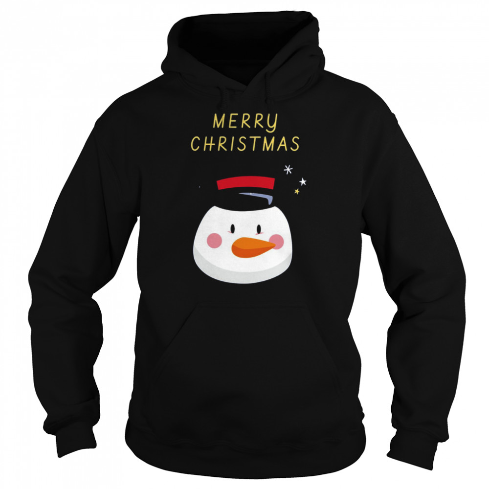 Lovely Snowman Wish You A Merry Christmas  Unisex Hoodie