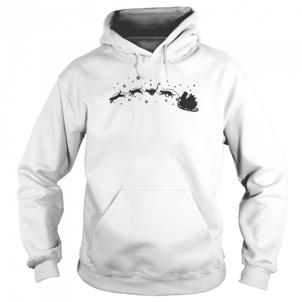 Meowy Funny Cats Pets Santa ‘s Design  Unisex Hoodie