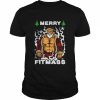 Merry Fitmass Merry Christmas Gym Santa  Classic Men's T-shirt