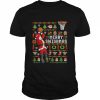 Merry Swishmas Ugly Knitted Pattern Christmas  Classic Men's T-shirt