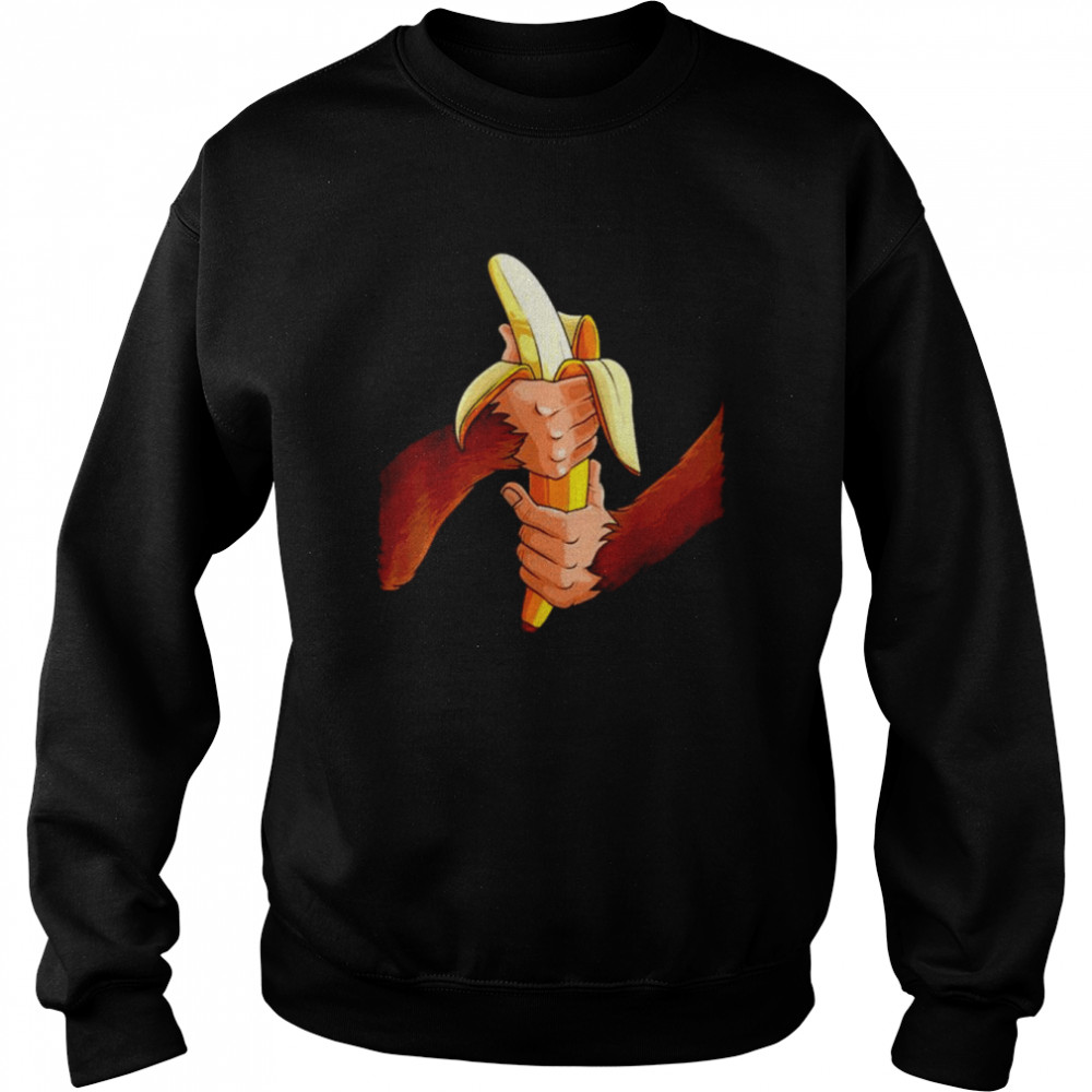 Monkey Halloween Costume Arms Banana  Unisex Sweatshirt