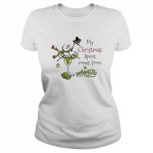 My Spirit Comes From Margarita Snowman And Margarita Snowman Drinks  Classic Women's T-shirt