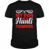 My dog hunts zombies Halloween  Classic Men's T-shirt