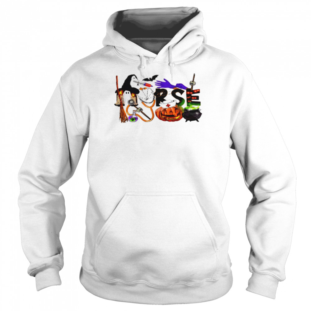 Nurse Nursing Cute Halloween Pattern  Unisex Hoodie