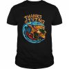 Oldschool Turkey Thanksgiving Surfing Wave  Classic Men's T-shirt