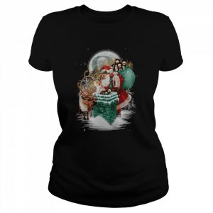 Oregon Ducks Football Merry Christmas Santa Claus Gift Oregon Ducks T-Shirt Classic Women's T-shirt