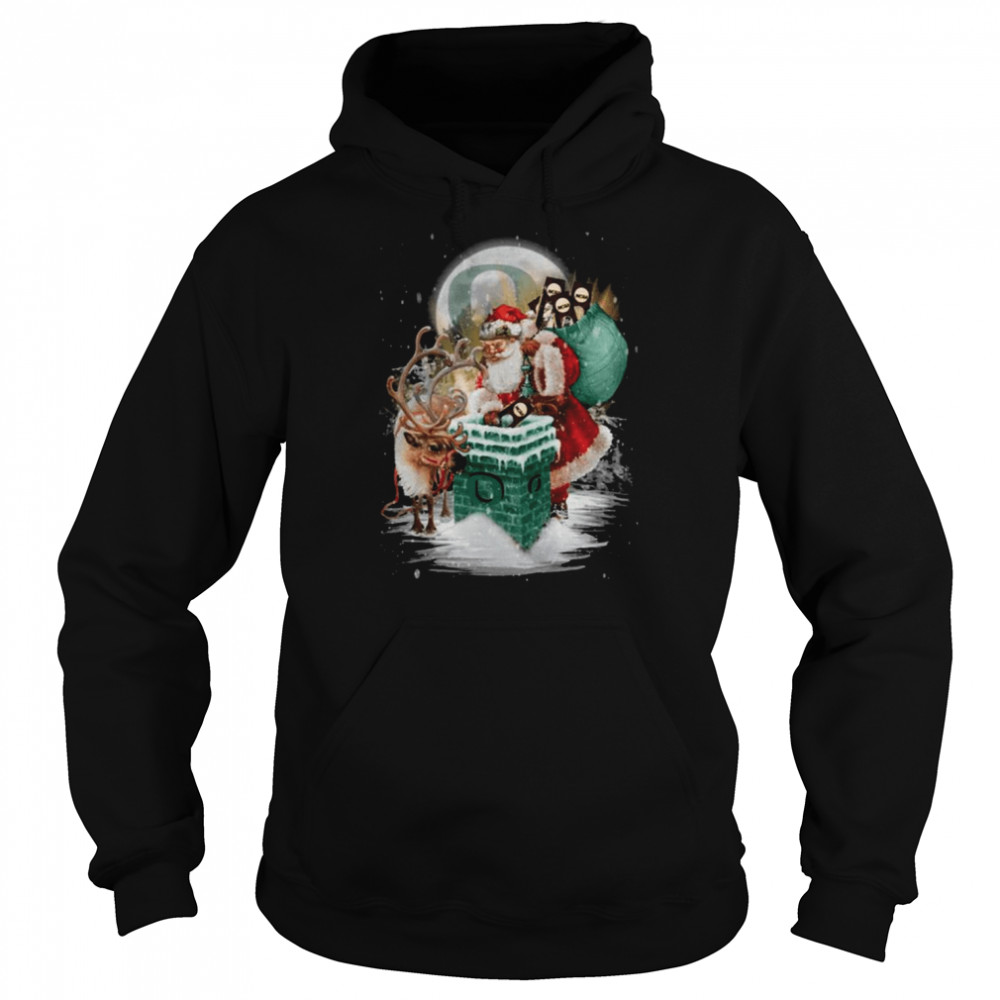 Oregon Ducks Football Merry Christmas Santa Claus Gift Oregon Ducks T-Shirt Unisex Hoodie