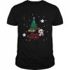 Panda With Christmas Tree  Classic Men's T-shirt