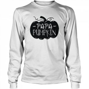 Papa Pumpkin Halloween Single Dad Shirts Long Sleeved T-shirt