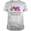 Peace Love Hope Breast Cancer Awareness Shirt Classic Men's T-shirt