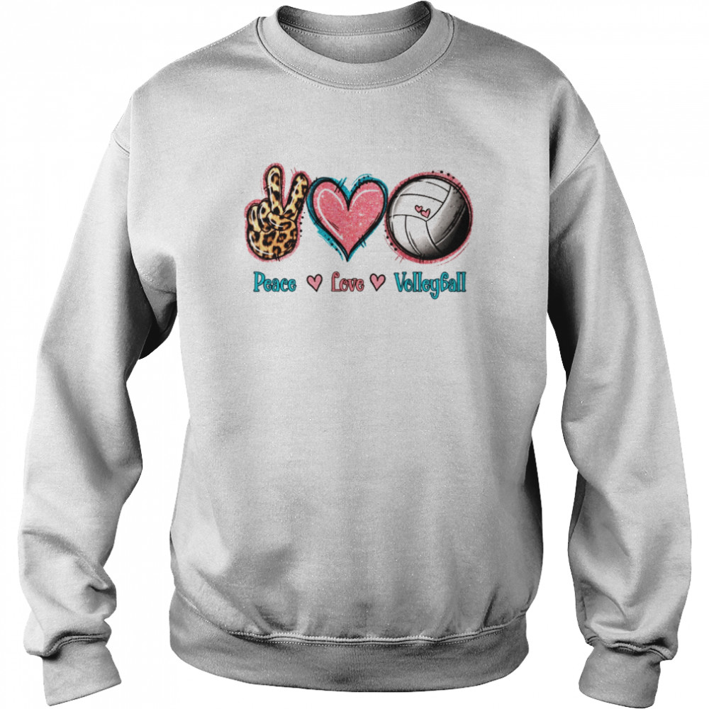 Peace Love Volleyball  Unisex Sweatshirt