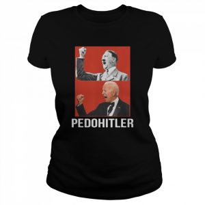 Pedohitler flag antI Joe Biden  Classic Women's T-shirt