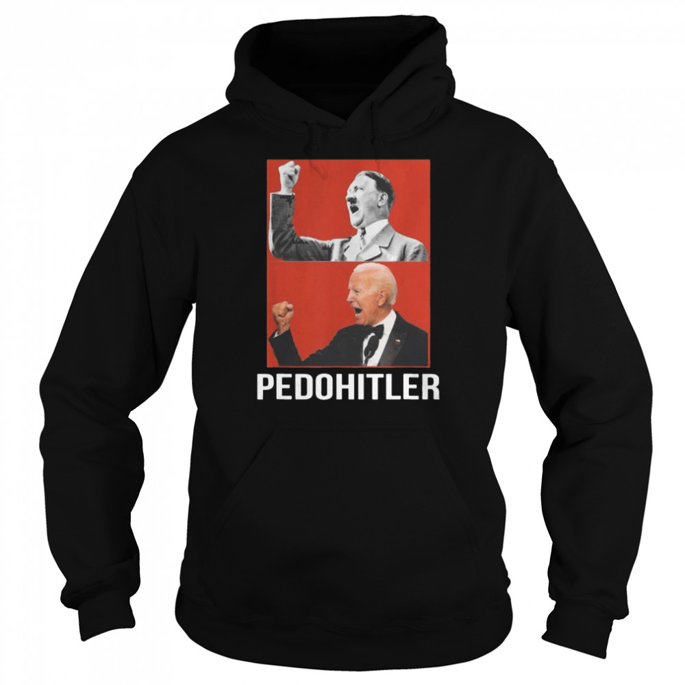 Pedohitler flag antI Joe Biden  Unisex Hoodie