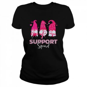 Pink Gnomies Support Squad Breast Cancer Awareness T-Shirt Classic Women's T-shirt