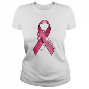 Pink Ribbon Stethoscope CMA Life Breast Cancer Support T-Shirt Classic Women's T-shirt