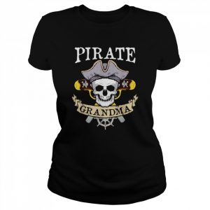 Pirate Grandma Matching Family Grandma Halloween T-Shirt Classic Women's T-shirt