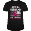 Proud husband of survivor breast cancer awareness supporter  Classic Men's T-shirt