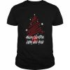 Red Tree Happy New Year Merry Christmas  Classic Men's T-shirt