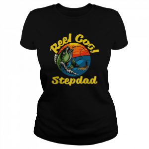 Reel Cool Stepdad Fisherman Gift For Stepdad Shirts Classic Women's T-shirt