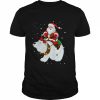 Riding Polar Bear Christmas Bear Santa  Classic Men's T-shirt