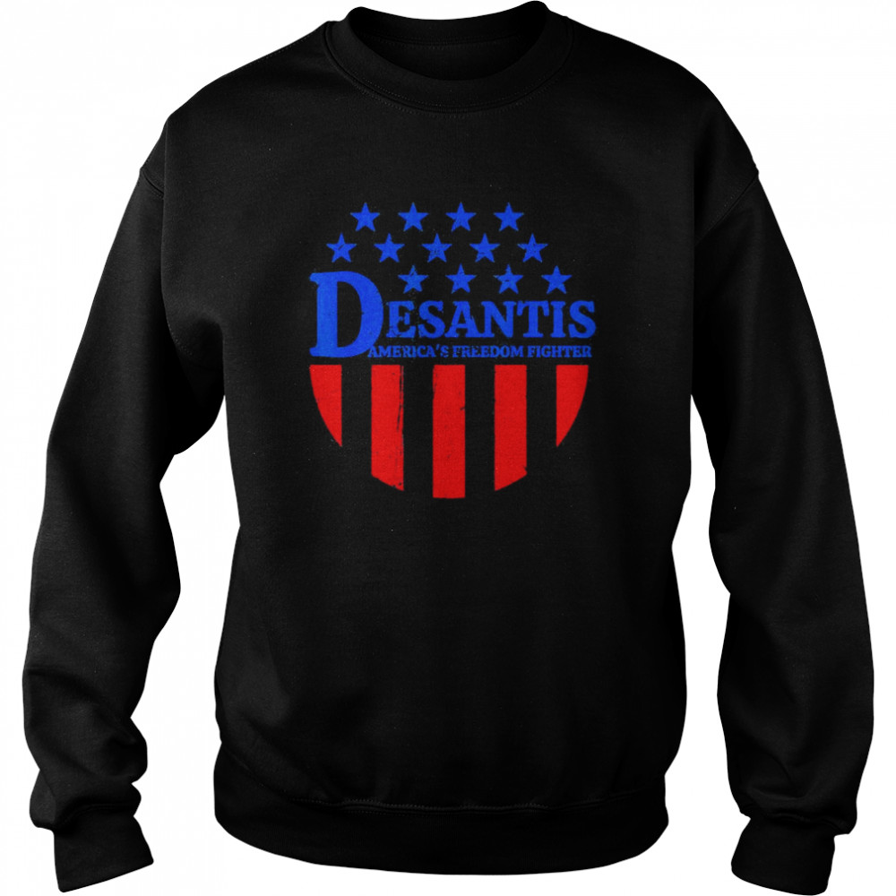 Ron Desantis America’s Freedom Fighter Vintage Worn Badge T-Shirt Unisex Sweatshirt