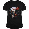 Rooster Sled Christmas Tl Graphic Xmas  Classic Men's T-shirt