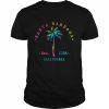 Santa Barbara California Palm Tree T-Shirt Classic Men's T-shirt