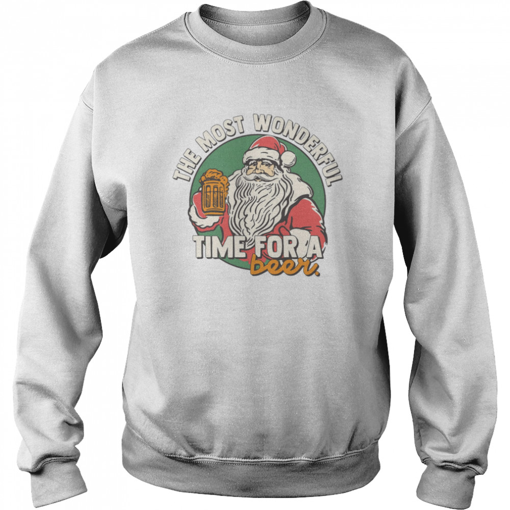 Santa Claus Funny Drinking Santa  Unisex Sweatshirt