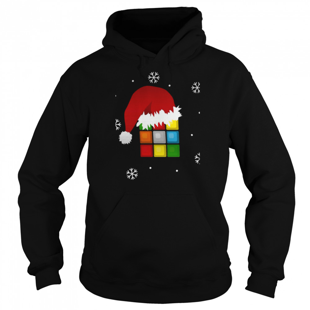 Santa Rubik Merry Christmas Oll  Unisex Hoodie